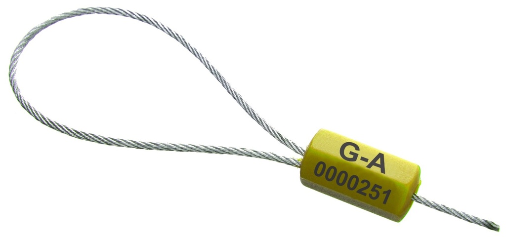 MARCHAMO TIPO CABLE 30CM AMARILLO OS6602