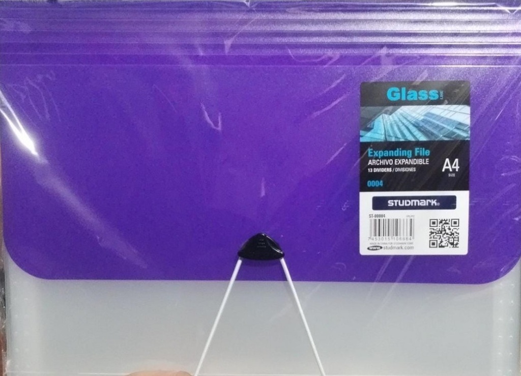 ARCHIVADOR ACORDEON CARTA PLASTICO STUDMARK ST-00004 / 13 DIVISIONES