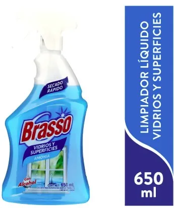LIMPIADOR LIQUIDO BRASSO VIDRIOS Y SUPERFICIES