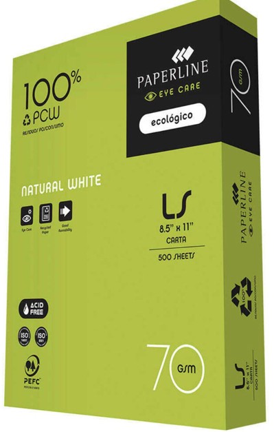 RESMA PAPERLINE 8.5 X 11 500 HOJAS / 70 GRAMOS
