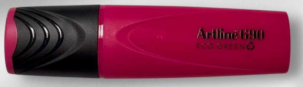 MARCADOR FOSFORECENTE ARTLINE 690 ECO GREEN ROSADO*