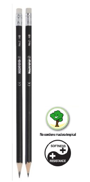 LAPIZ GRAFITO HB HEXAGONAL KORES ECO