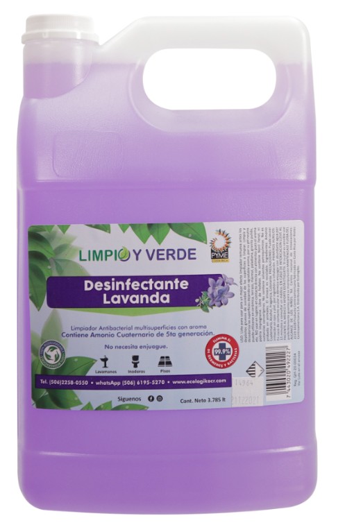 DESINFECTANTE MULTIUSOS. LAVANDA LYV 3.785 LT