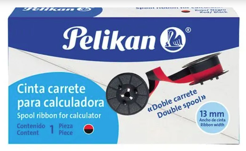 CINTA PARA CALCULADORA PELIKAN BICOLOR