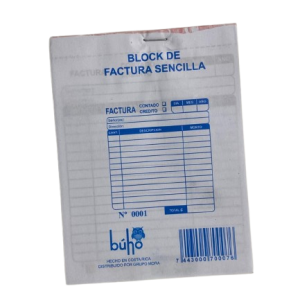 FACTURA BUHO 1/2 SENCILLA