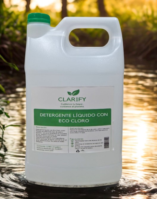 DETERGENTE LIQUIDO CON ECO CLORO CLARIFY GALON