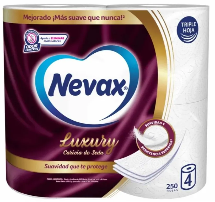 PAPEL HIGIENICO NEVAX 1X4 LUXURY