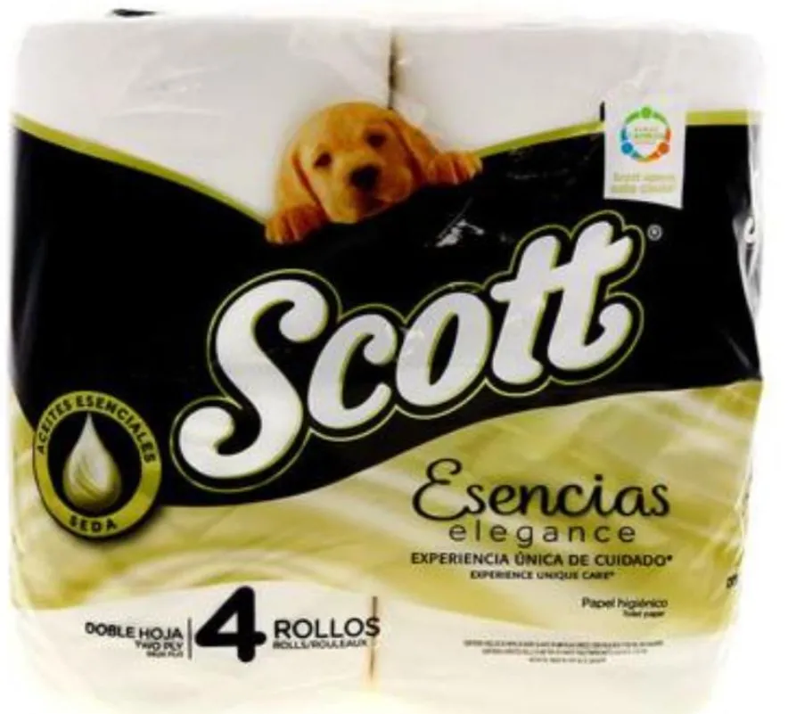 PAPEL HIGIENICO SCOTH ESENCIAS 4 ROLLOS
