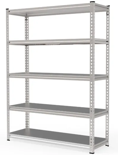ESTANTE METALICO 2MTSX90X30 / 6 BANDEJAS COLOR BEIGE