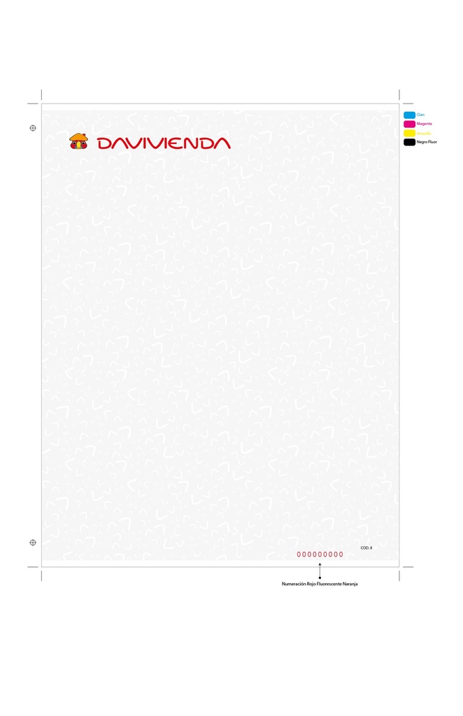 BD08 HOJA GARANTIA CUMPLIMIENTO SEGURIDAD PAQUETE 500 UNS