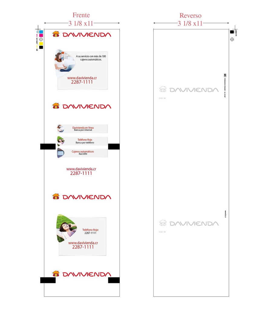 BD38 ROLLO CAJERO TERMICO 3 1/8X7X1 CAJA 8