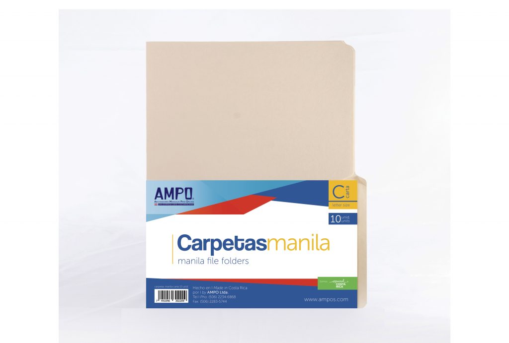 FOLDER MANILA AMPO TAMAMO CARTA 10 UNIDADES