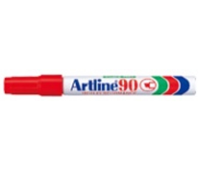 MARCADOR ARTLINE PERMANENTE BISELADO 90 ROJO   