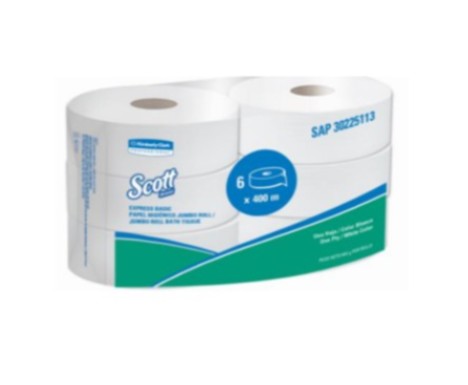 PAPEL HIGIENICO SCOTH JUMBO BASIC 400M UNIDAD KCP 30225113
