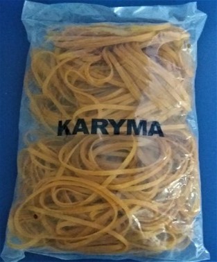 LIGA 100% CAUCHO NATURAL NO.76 450 GR / 12CM X 4 X1.5MM