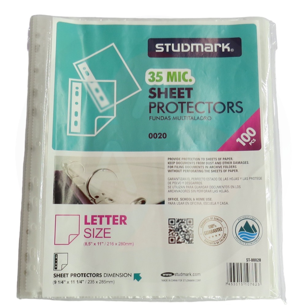 PROTECTOR FUNDAS PLASTICAS EN BOLSA PK100   