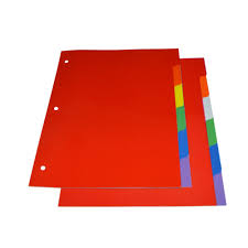 SEPARADOR MYA MATERIAS (6UND) PLASTICO