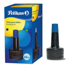 TINTA PARA ALMOHADILLA PELIKAN AZUL 30CC