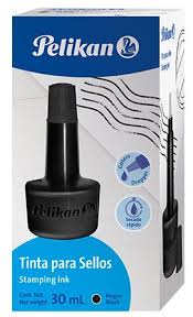 TINTA PARA ALMOHADILLA PELIKAN NEGRA 30CC