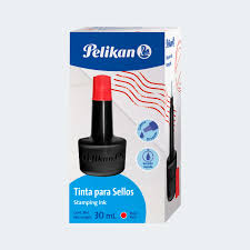 TINTA PARA ALMOHADILLA PELIKAN ROJA 30CC