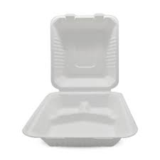 BANDEJAS CON DIVISION BIO BAGAZO DE CAÑA 8X8PUL PAQ 50UNDS