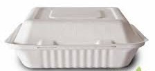 BANDEJA SIN DIVISION BIO BAGAZO DE CAÑA 9X9Pul PAQ DE 50UNDS  