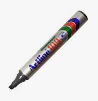 MARCADOR P/PIZARRA DESECHABLE BISELADO ARTLINE 109 NEGRO