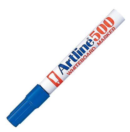 128 MARCADOR ARTLINE PIZARRA 500 AZUL-COOPEMEP