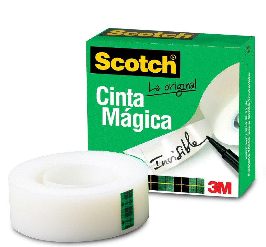 CINTA ADHESIVA SCOTCH MAGICA VERDE 19X25MTS
