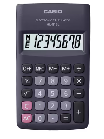 25 CALCULADORA HL-815L PEQUEÑA DE BOLSILLO-COOPEMEP