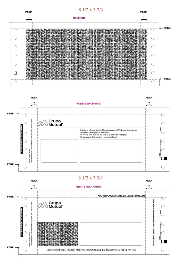SOBRES PIN NORMALES MUTUAL ALAJUELA