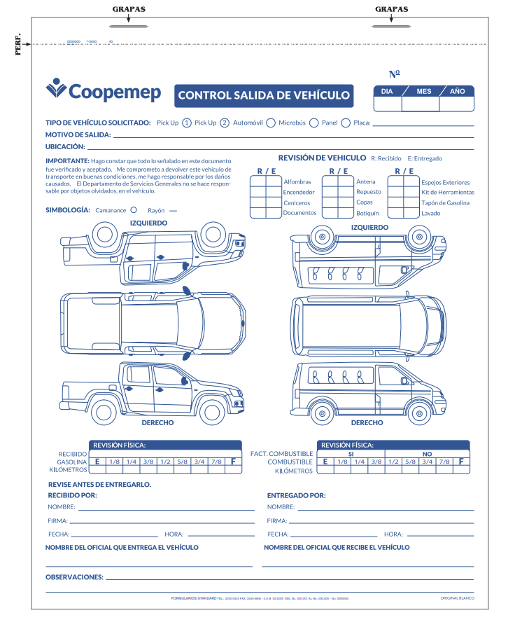 SALIDA DE VEHÍCULOS - COOPEMEP