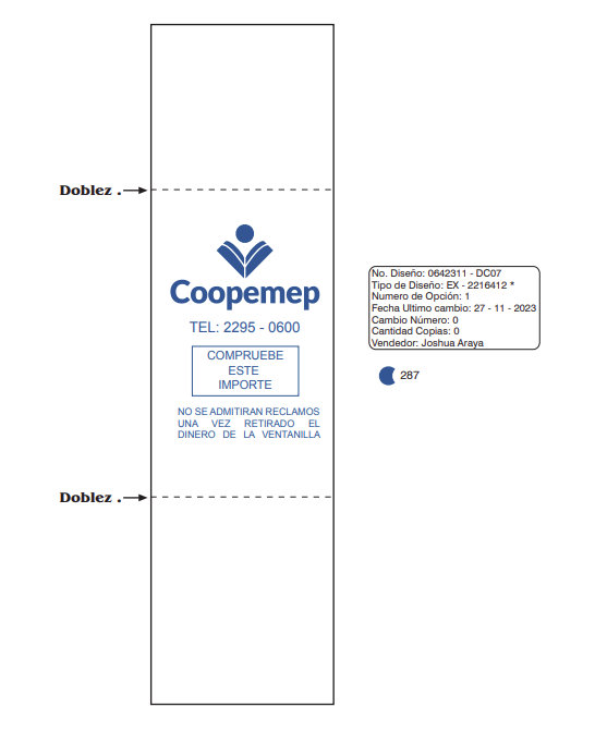 FAJILLOS PARA BILLETES DE 50 - COOPEMEP