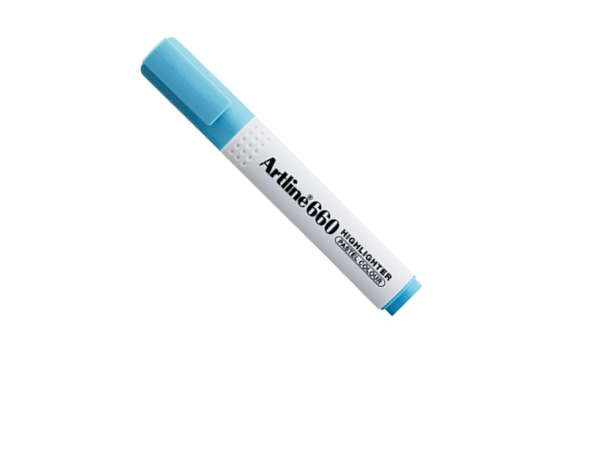 MARCADOR FOSFORECENTE ARTLINE PASTEL 660 AZUL *