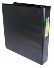 PORTAFOLIO TAMAÑO CARTA DE 1 PULGADAS NEGRO