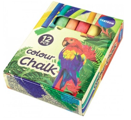 TIZA DE COLORES CENTRUM 12 UDS/80371