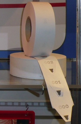 ROLLO TURNO 2 DIGITOS NEGRO 2000 TICKETS