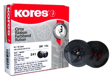 CINTA PARA CALCULADORA KORES BICOLOR #241 