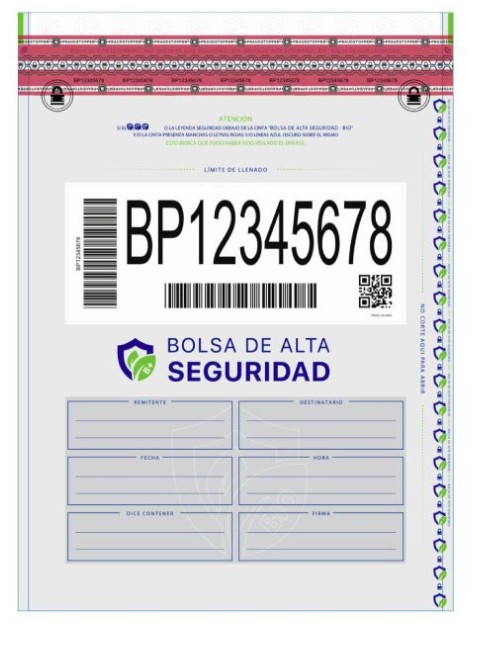 BOLSA PLASTICA SEGURIDAD MODELO B PLUS 26 X 36 CM BIODEGRADABLE/PT-NEL00063