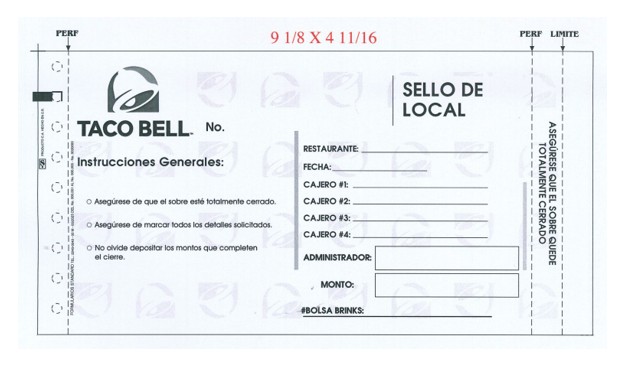 SOBRE TACO BELL PANAMA