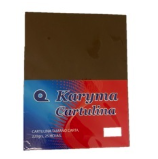 CARTULINA CAFE TAMAÑO CARTA 220 GRS 25 HOJAS