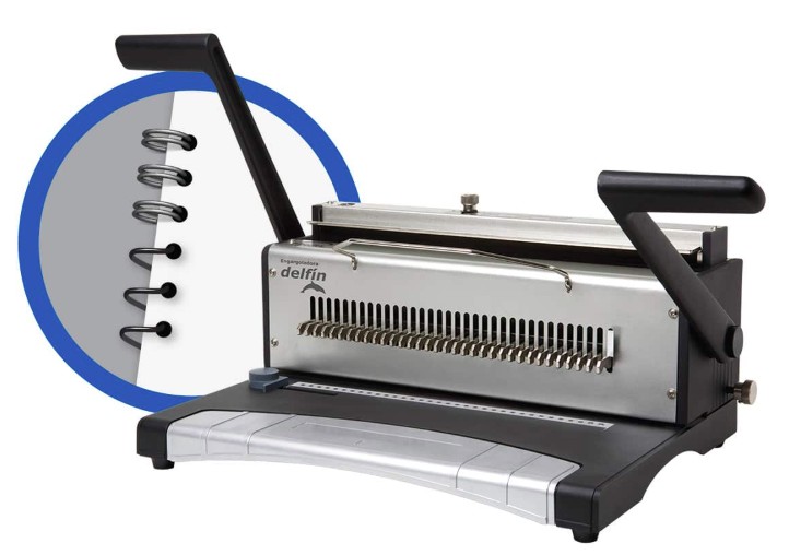 ENCUADERNADORA DELFIN METAL RESORTE METAL Y PLASTICO