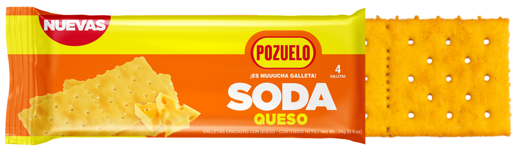 GALLETA POZUELO SODA C/QUESO 6 PAQUETES