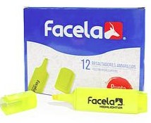 MARCADOR FOSFORECENTE FACELA AMARILLO PT41106