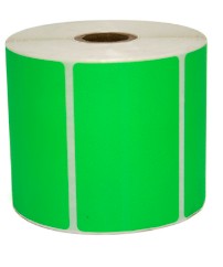ETIQUETAS ADHESIVA VERDE R-47 MEDIDA 3.81X7.62CMS 1000 UNS
