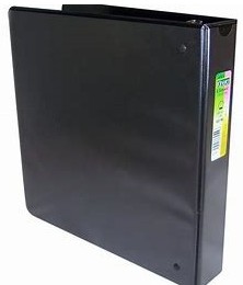 PORTAFOLIO TAMAÑO 1 1/2 NEGRO