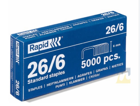 GRAPA RAPID 26/6 5000 UNIDADES