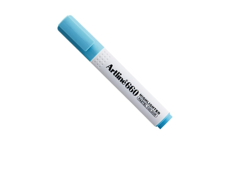 MARCADOR FOSFORECENTE ARTLINE PASTEL 660 AZUL