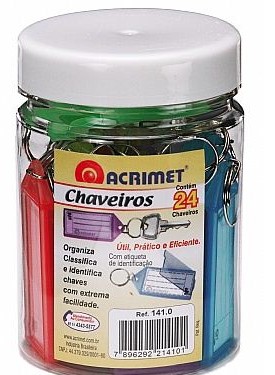LLAVEROS ACRILICOS 24 UNIDADES ACRIMET