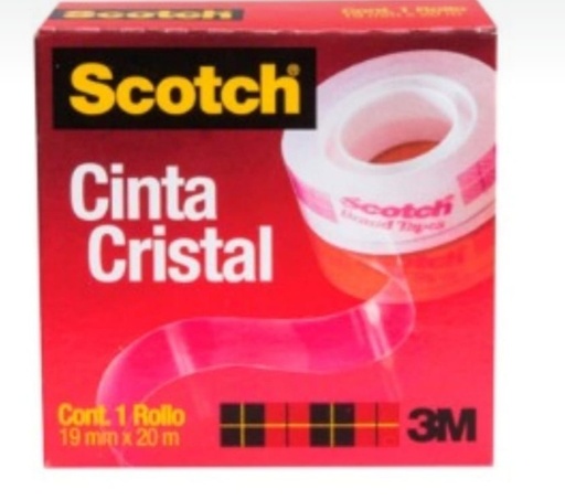 CINTA SCOTH CRISTAL 3M 19MMX20M